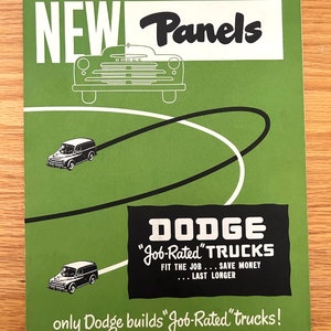 1948 Dodge Panel Trucks - Package Delivery/Side Delivery/Milk Delivery/ - Original Dealer Showroom Sales Brochure - 8 1/2&quot; x 11&quot; - 8 pages