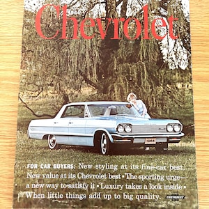 1964 Chevrolet Impala Sales Brochure: Original Dealer Edition