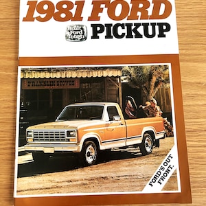 1981 Ford Pickup Truck Sales Brochure: F100 F150 F250 F350