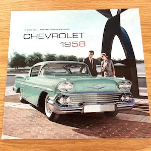 1958 Chevrolet - Impala / Bel Air / Nomad / Biscayne - Original Dealer Sales Brochure - 11 1/2&quot; x 11&quot; - 16 pages