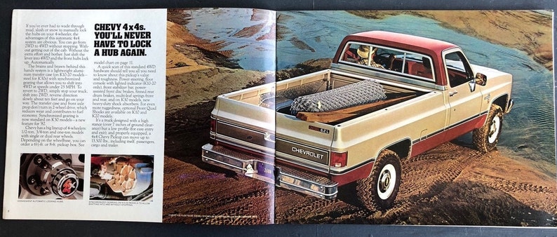1982 Chevrolet Trucks Full Size Dealer Sales Brochure Etsy