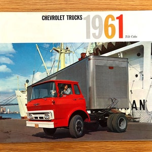 1961 Chevrolet Trucks - Tilt Cabs - Original Dealer Showroom Sales Brochure - 10 1/4&quot; x 8 1/4 - 12 pages