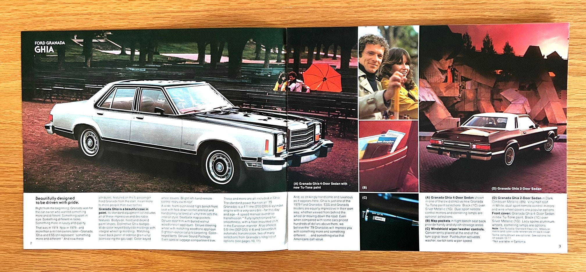 1979 Ford Granada Sales Brochure: Original Dealer Print, Ess/ghia