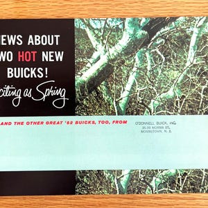 1962 Buick Sales Brochure: Wildcat, Electra, LeSabre, Special