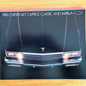 1983 Chevrolet - Caprice Classic and Impala - Original Dealer Showroom Sales Brochure - 11&quot; x 9&quot; - 16 pages