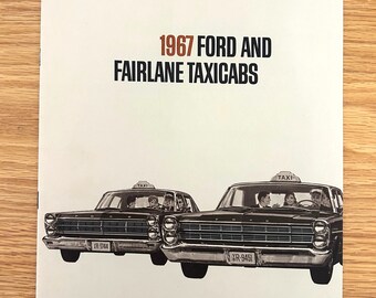 1967 Ford Taxicabs- Ford / Fairlane - Original Dealer Sales Brochure - 8 3/4&quot; x 11&quot; - 8 pages