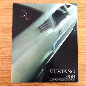 1968 Mustang Sales Brochure: Original Dealer Showroom Catalog