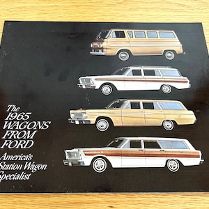 1965 Ford Station Wagon Sales Brochure: Fairlane & Falcon, Original Dealer Print