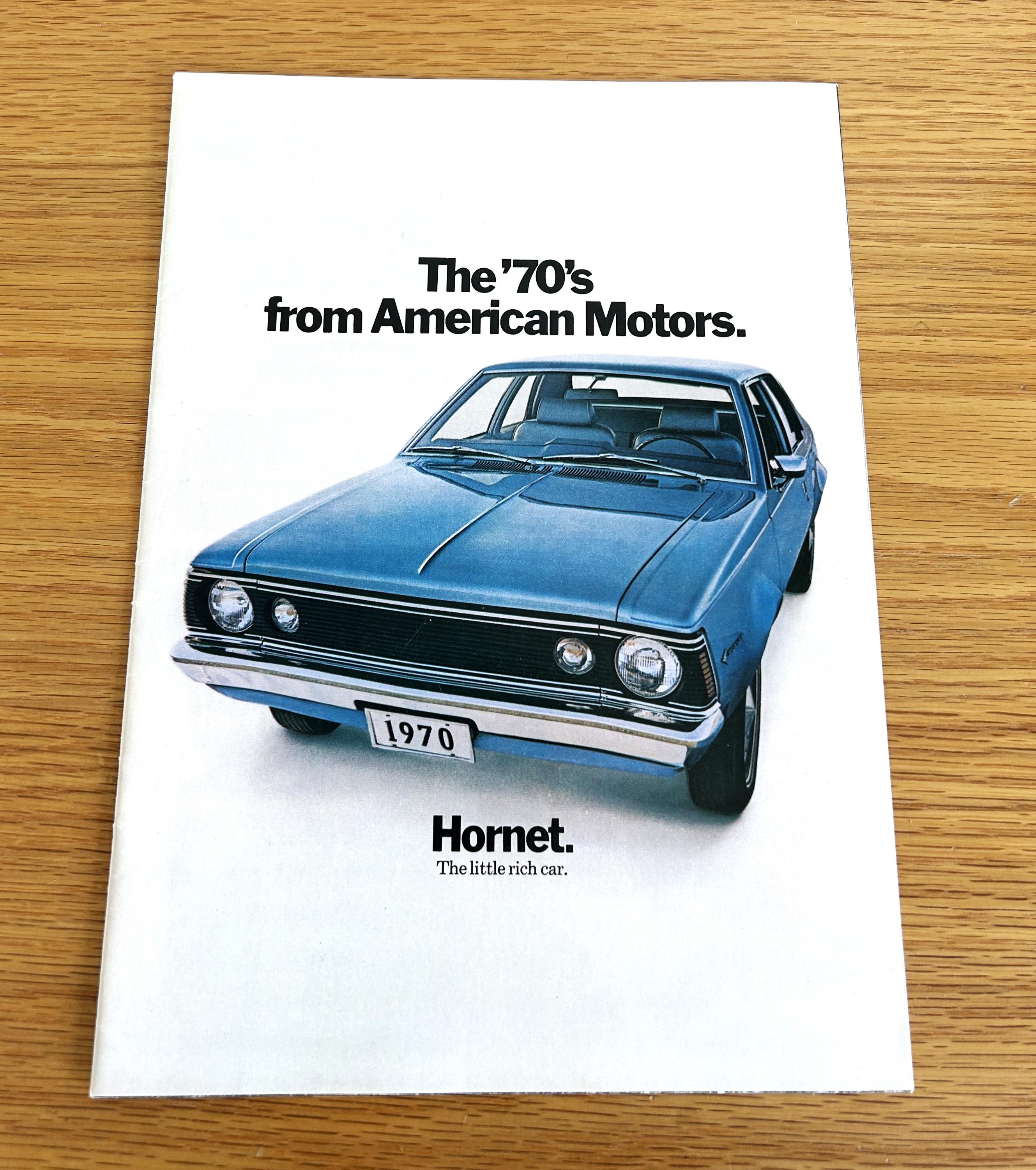 1970 AMC Amx/hornet/javelin/rebel/ambassador: Original Dealer