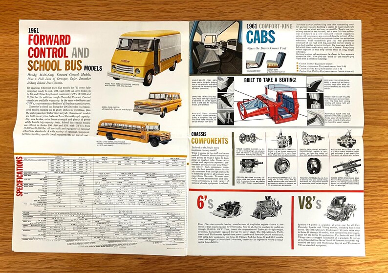 1961 Chevrolet Trucks Sales Brochure: Original Dealer Showroom Brochure ...