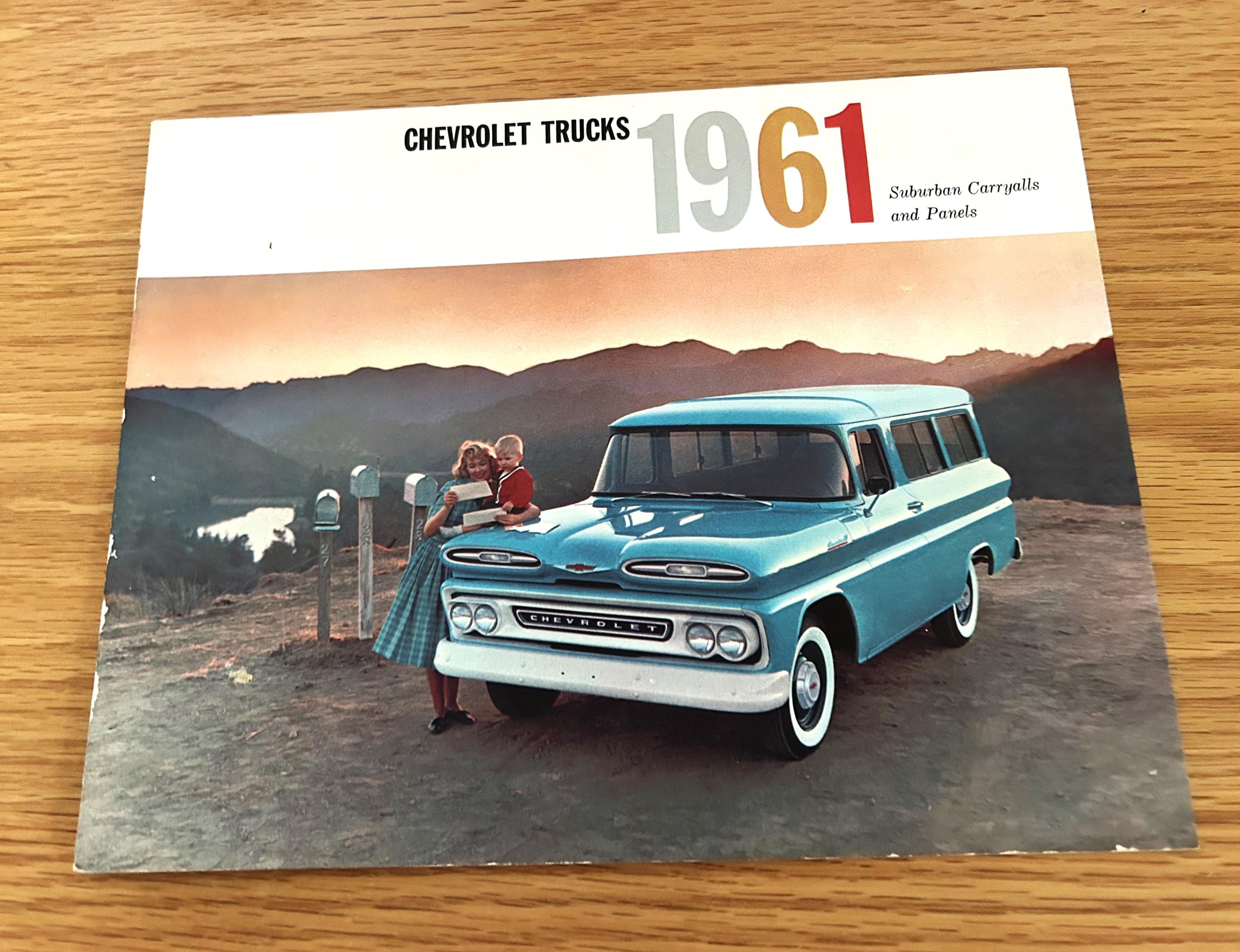 1961 Chevrolet Suburban Truck Brochure: Original Dealer Sales