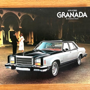 1979 Ford Granada Sales Brochure: Original Dealer Print, ESS/Ghia Models