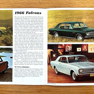 1966 Ford Ford / Fairlane / Falcon / Mustang / Wagons / Thunderbird Original Dealer Showroom Sales Brochure 11 x 9 1/4 16 pages image 7