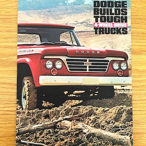 1963 Dodge 4-Wheel-Drive Trucks - Original Dealer Showroom Sales Brochure - 8 1/2&quot; x 11&quot; - 8 pages