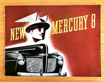 1941 Mercury - Original Dealer Showroom Sales Brochure - 12&quot; x 9&quot; - 8 pages