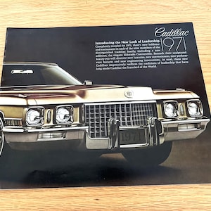 1971 Cadillac - Original Dealer Sales Brochure - 11&quot; x 9&quot; - 12 pages