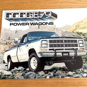 1979 Dodge Power Wagons - Club Cab / Crew Cab / Warlock - Original Dealer Sales Brochure - 11" x 8 1/2" - 8 pages