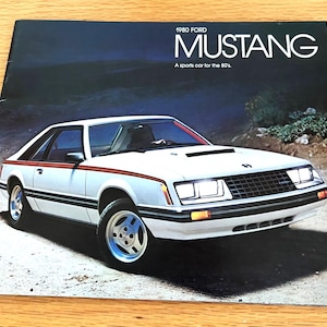 1980 Ford Mustang - Original Dealer Showroom Sales Brochure - 9&quot; x 10 7/8&quot; - 20 pages