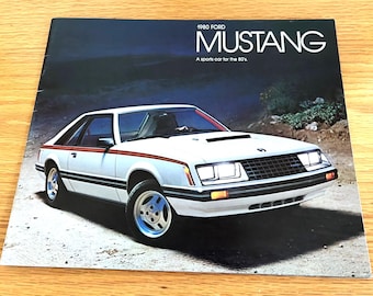 1980 Ford Mustang Sales Brochure: Original Dealer Showroom Brochure
