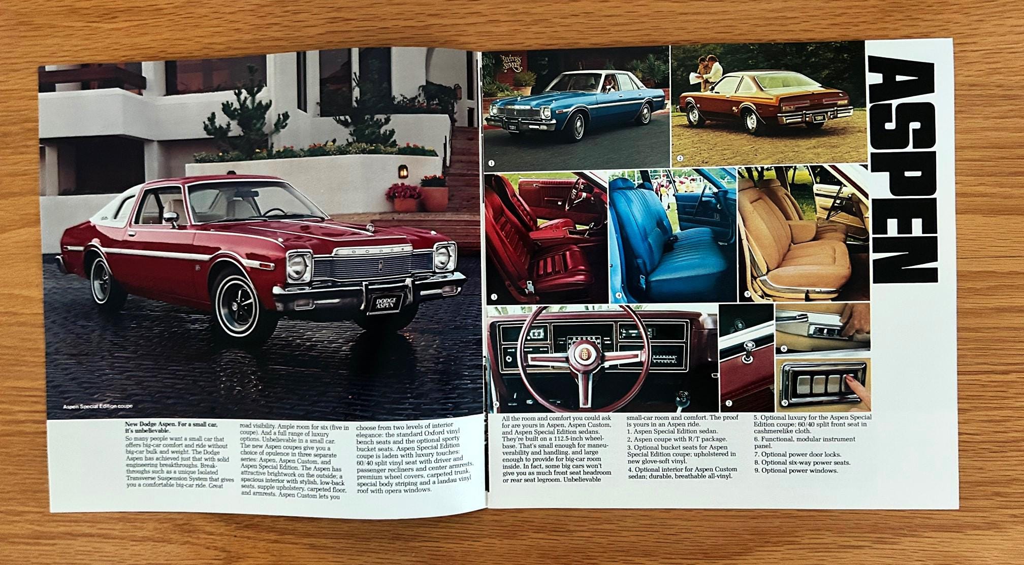 1976 Dodge Sales Brochure: Aspen, Dart, Charger, Coronet, Monaco ...