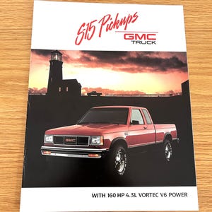 1989 GMC S-15 Pickup Sales Brochure: Original Dealer Showroom