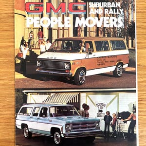 1976 GMC Suburban & Rally Sales Brochure: Original Dealer Issue