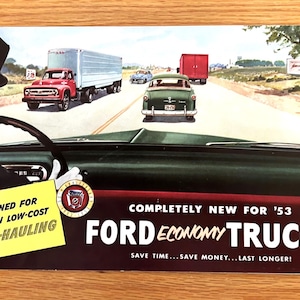 1953 Ford Trucks Sales Brochure: Original Dealer Showroom