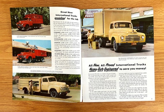 1950 International L-170 Truck: Original Dealer Sales Brochure - Etsy