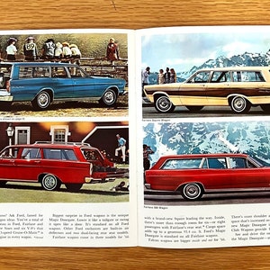 1966 Ford Ford / Fairlane / Falcon / Mustang / Wagons / Thunderbird Original Dealer Showroom Sales Brochure 11 x 9 1/4 16 pages image 8