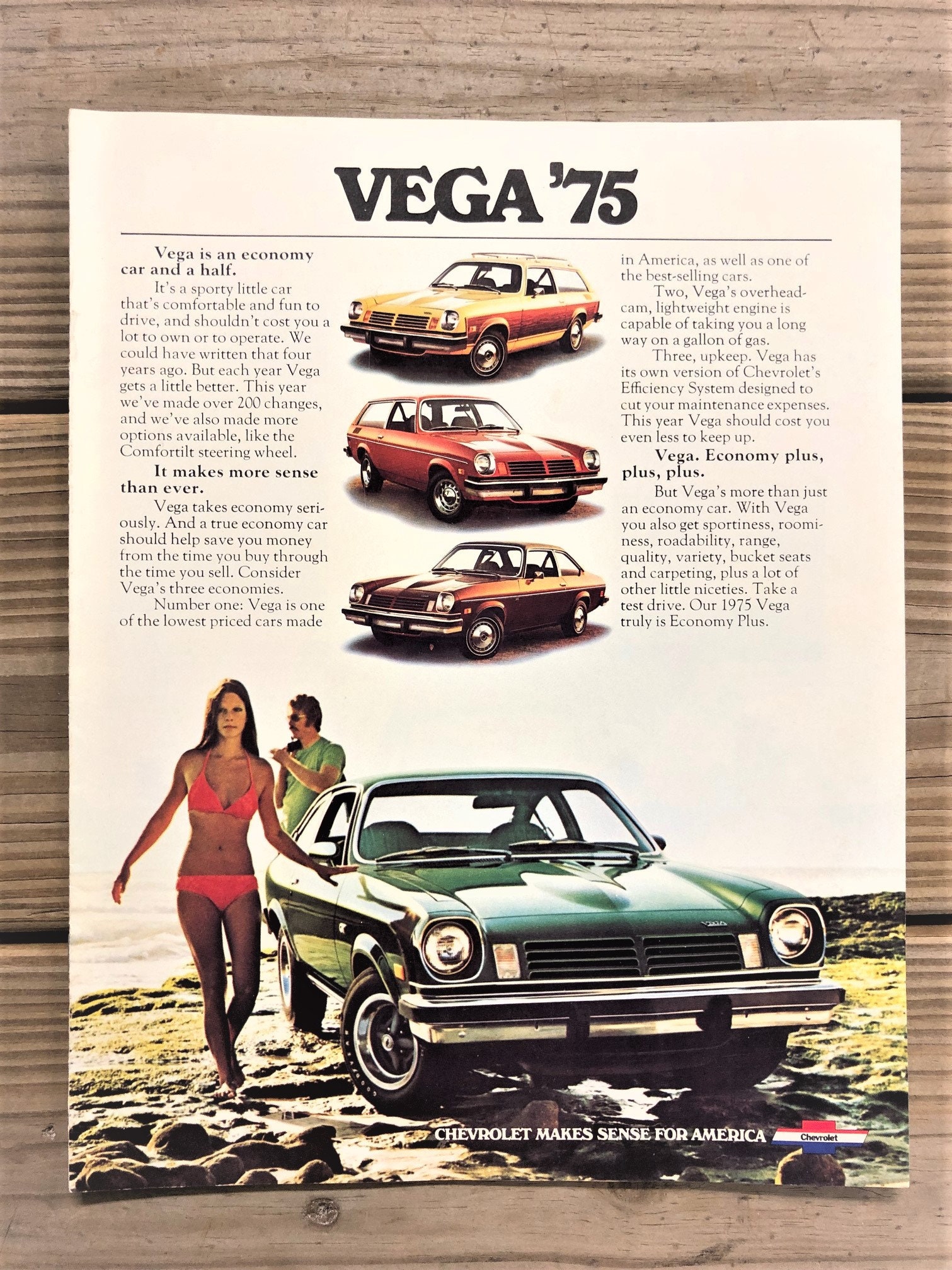 1975 Chevrolet Vega Wagon    Auto  Magnet 