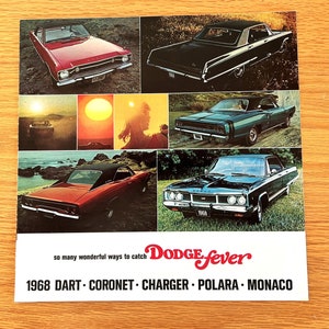 1968 Dodge Sales Brochure: Charger, Dart, Coronet, Polara, Monaco