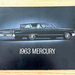 1963 Mercury - S-55 / Monterey / Colony Park - Original Dealer Showroom Sales Brochure - x 11&quot; x 8&quot; - 16 pages