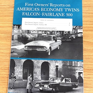 1960 Ford Fairlane & Falcon Sales Brochure: Original Dealer Showroom Report