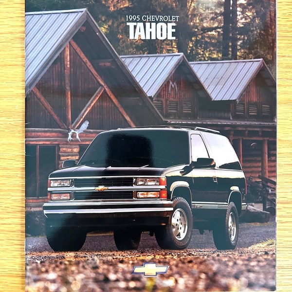 1995 Chevrolet Tahoe - Original Dealer Sales Brochure - 9 1/4" x 11" - 20 pages