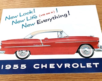 1955 Chevrolet - Bel Air / "Two-Ten" / "One-Fifty" - Original Dealer Showroom Sales Brochure