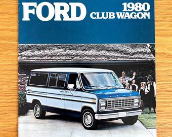 1980 Ford Club Wagon - Original Dealer Showroom Sales Brochure - 8 1/2" x 11" - 8 pages