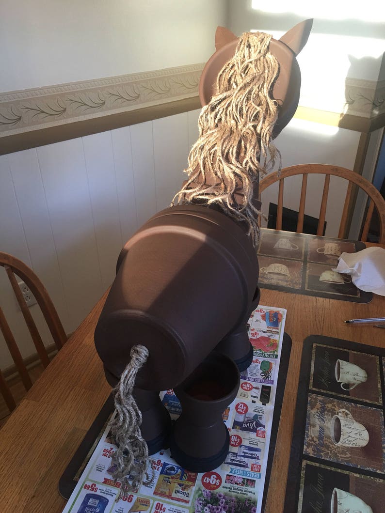 Made To Order Clay Pot Horse | Etsy