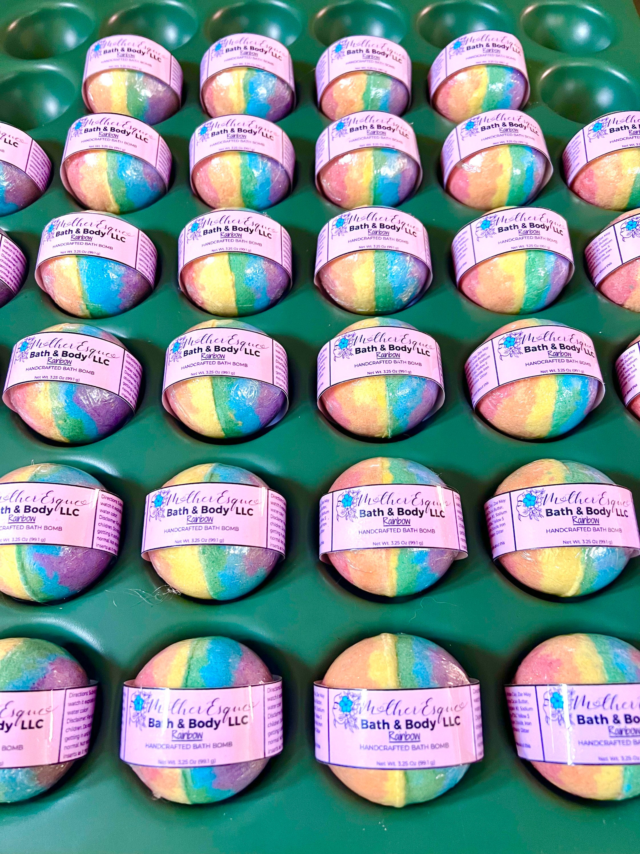 Rainbow, Bath Bomb Colorful Bath Bombs for Kids Tie Dye Bath Bomb Gift