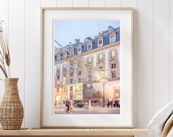 Downloadable Paris Photography Print - Paris Christmas Print - Printable Paris Poster - Digital Download