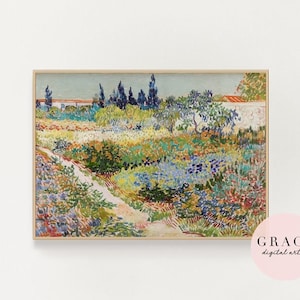 van gogh print | art print | printable van gogh | digital download | garden wall poster