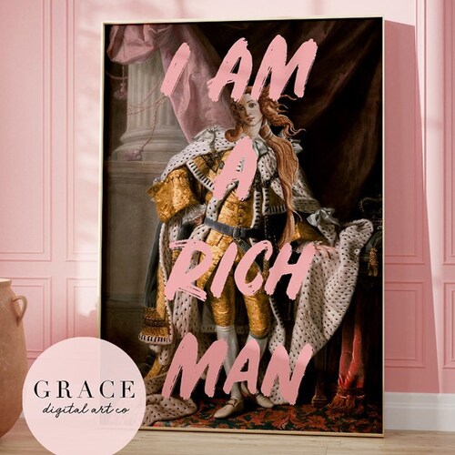 Mom I Am A Rich Man Cher Quote Feminist Quote Feminist Art Etsy