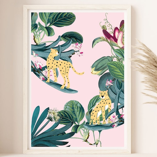 Jungle Art Print Botanical Wall Art Jungle Printable Jungle Etsy