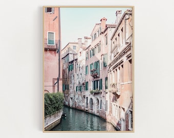 Venice Photography Print, Gondola Wall Print, Travel Photography Print, Digital Downloads, Bedroom Wall Art