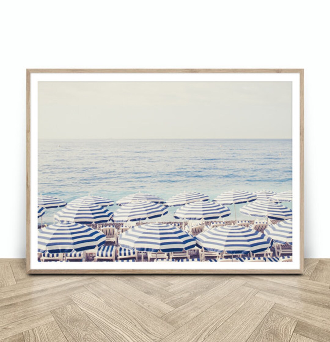 Beach Umbrella Printable Digital Download Beach Print Beach Wall Print