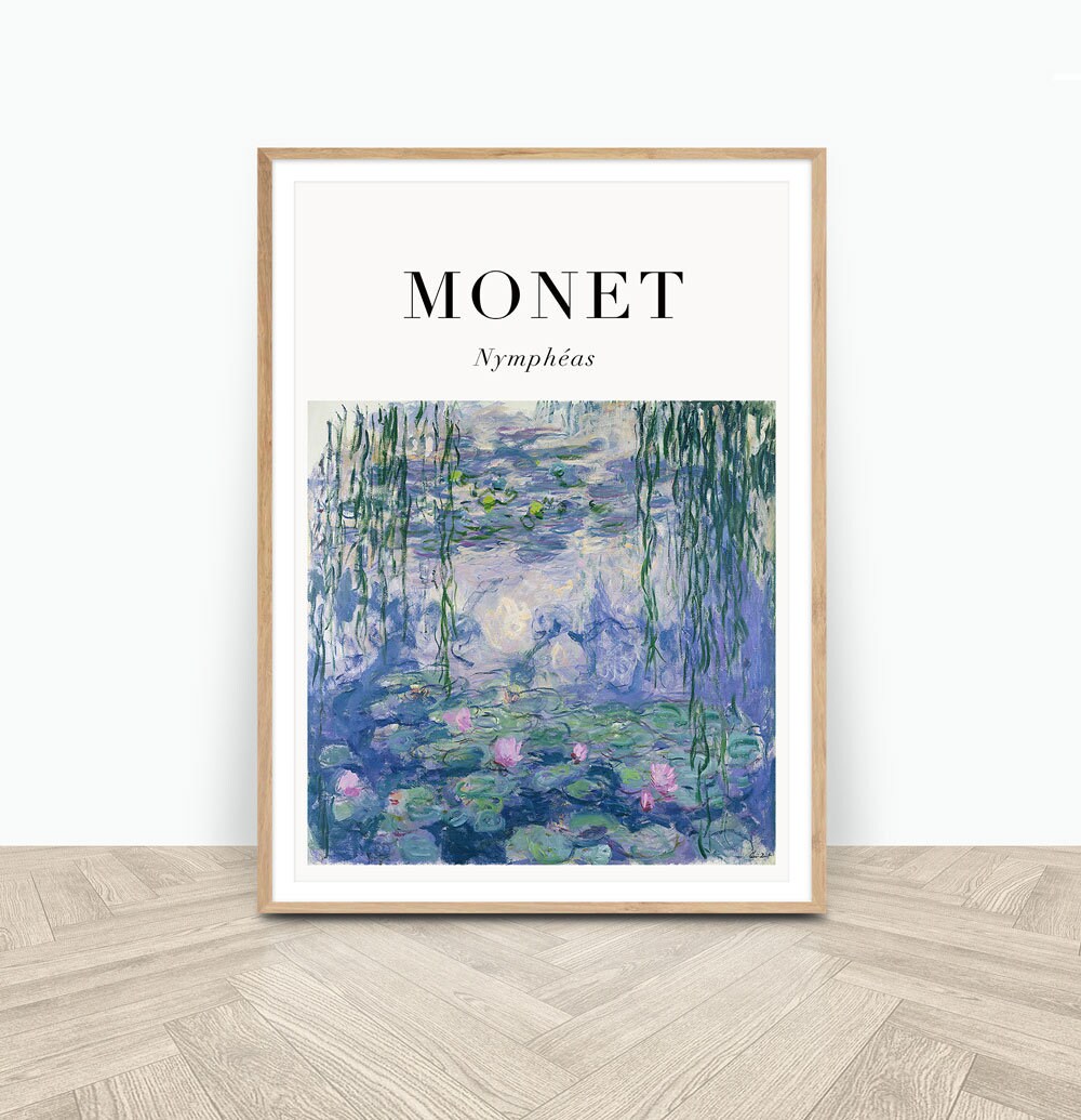 Monet Water Lilies Print Art Print Digital Downloads - Etsy