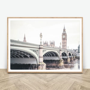 London Photography Print - Printable London Wall Poster - Big Ben Print - Digital Download - London Wall Art