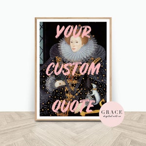 CUSTOM Digital Art Print, Digital Download Print, Altered Art, Bedroom Print