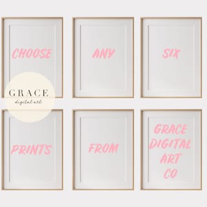 Gallery wall print set - Choose your prints - Printable Art - Digital Download Posters