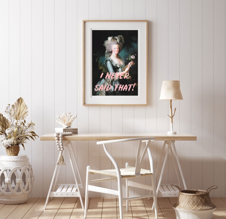 Marie Antoinette Print Printable Wall Art Digital Download - Etsy
