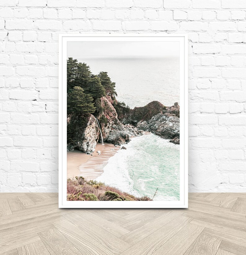 Coastal Sea Digital Print Printable Beach Wall Art Beach - Etsy